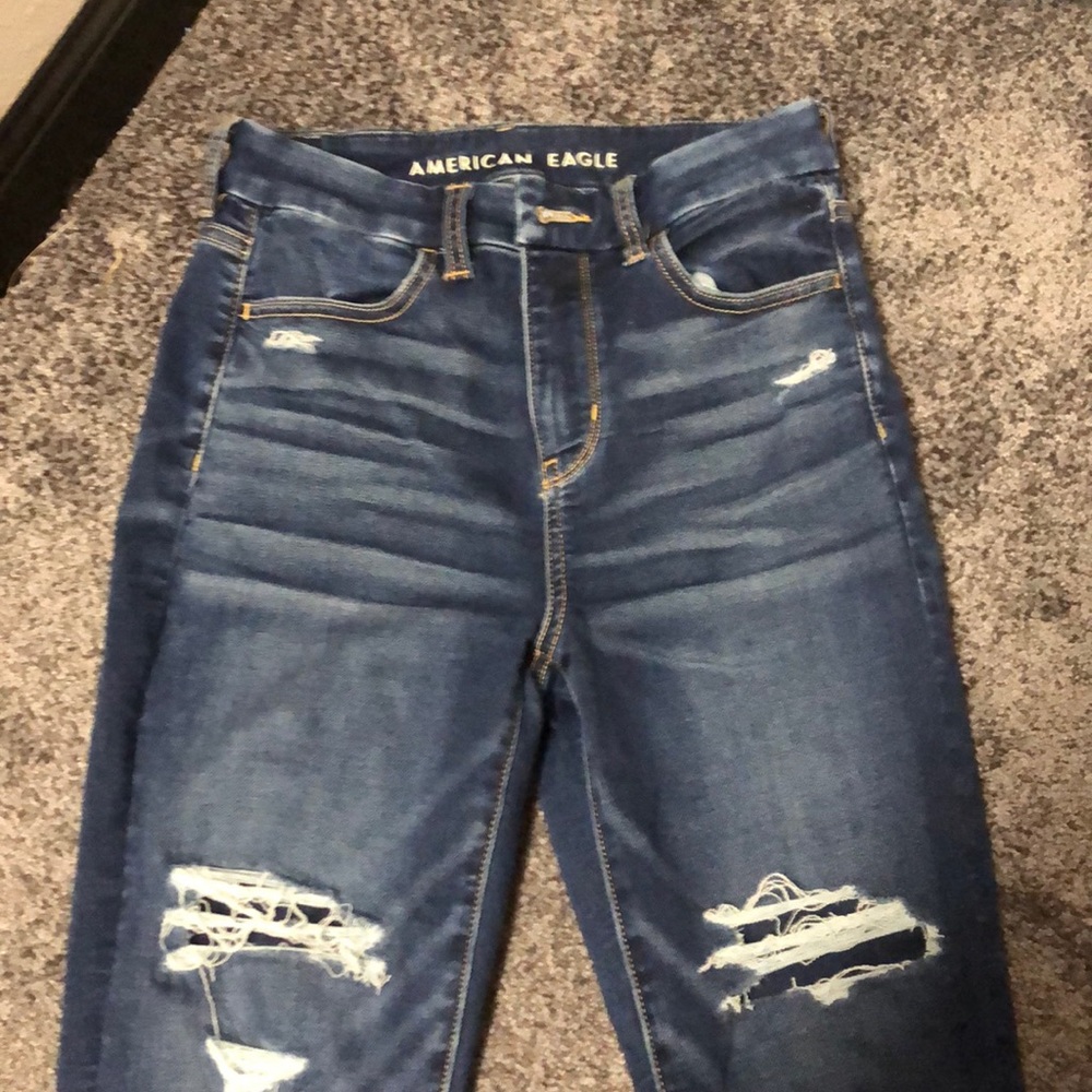no show rip american eagle jeans